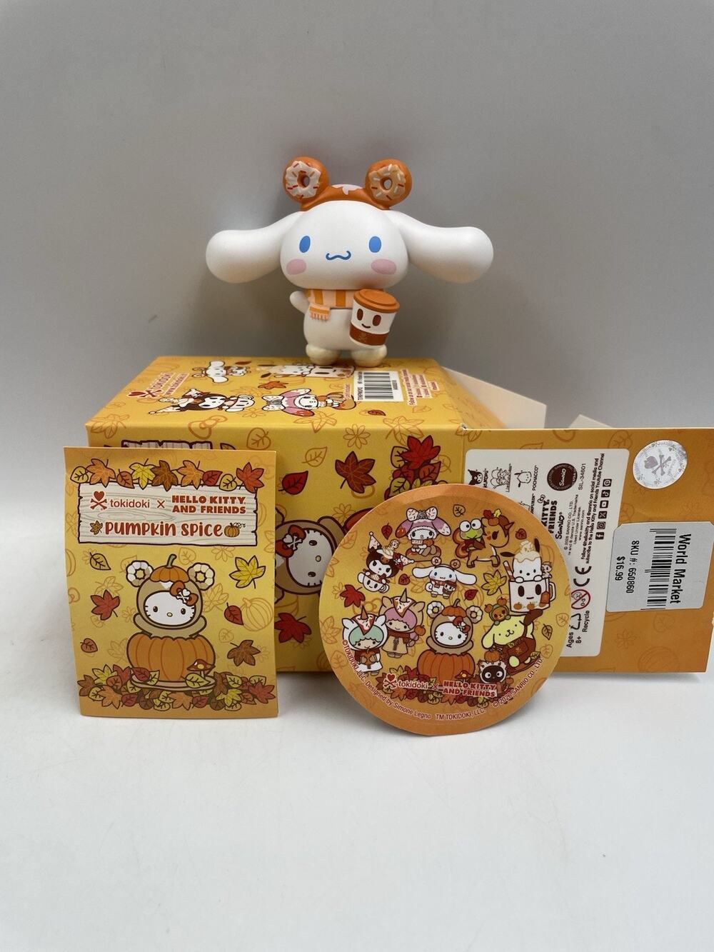 Tokidoki x Hello Kitty & Friends Pumpkin Spice Blind Box Figure Cinnamoroll